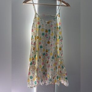 Natural Life Pineapple mini slip dress or coverup Sz S | EUC bought in Hawaii